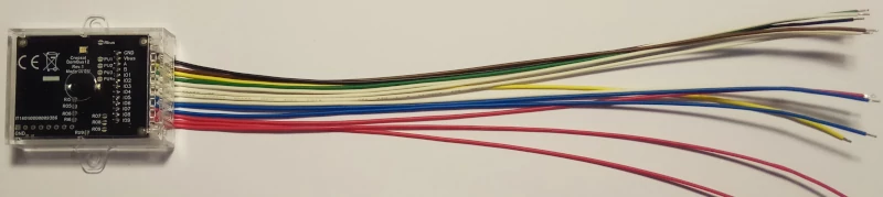 Input module for Domoticz, with 13 wires disconnectable cable
