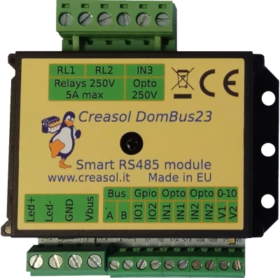 Creasol DomBus23 smart home module for Domoticz, ...