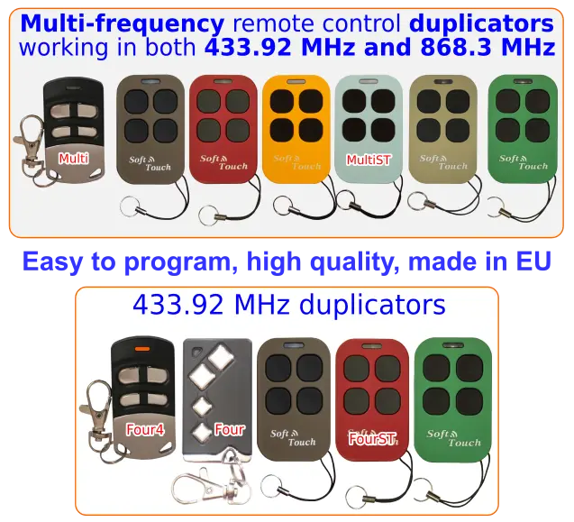 Creasol remote control duplicators telecommande handsender radiocomando mando a distancia