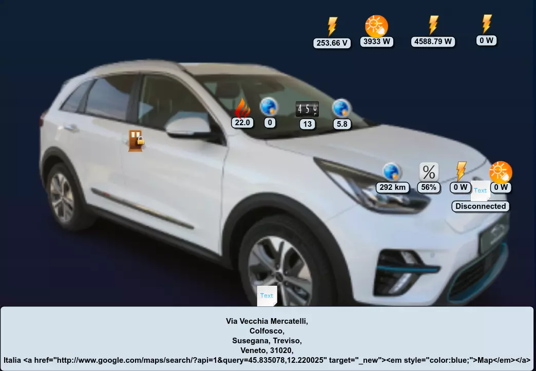 Kia floorplan in Domoticz, simple example made in 10 minutes