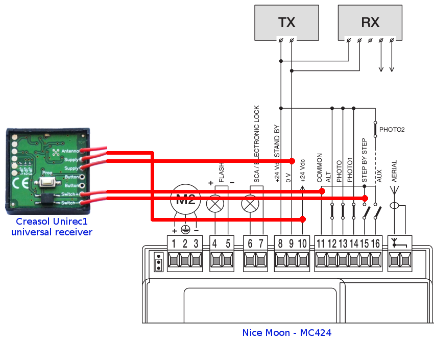 Схема подключения nice rox 600